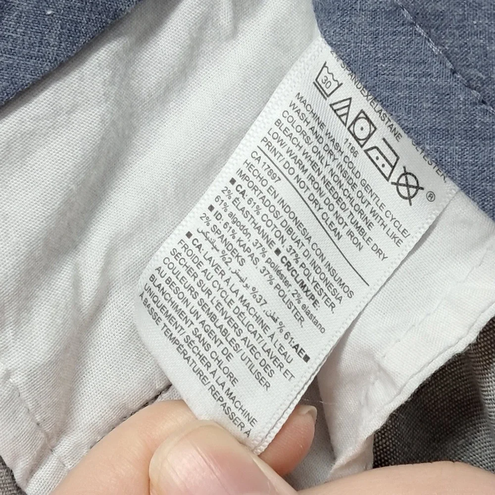 Old Navy‎ Ultimate Slim Built-In Flex Pants Mens 36x30 Gray Chinos 1166